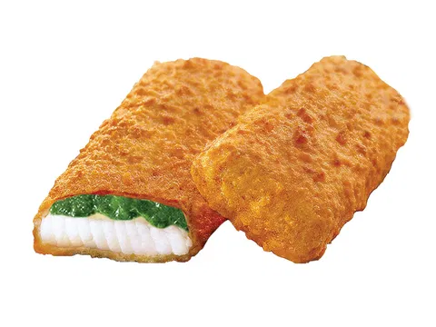 Knusperfischfilet mit Spinat 110 g/db