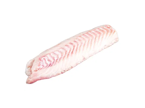 Saithe fillet skinless (Pollachius virens) 220-450 g/pcs 5 kg/# 10% glazing 220-500 g/db