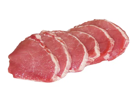 Schweins-Karree o.Kn. geschnitten  80-100 g/db