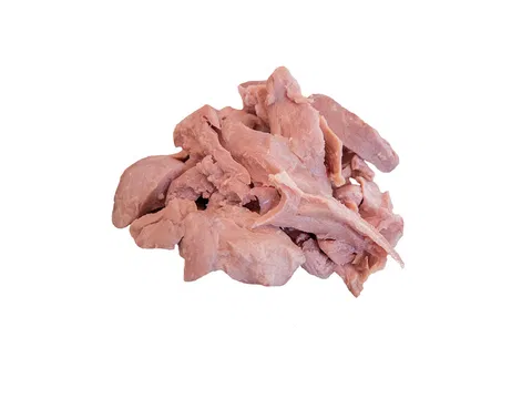 Duck meat pieces steamed