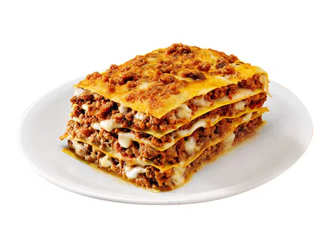 LASAGNE CASERECCE WITH BEEF AND PORK MEAT