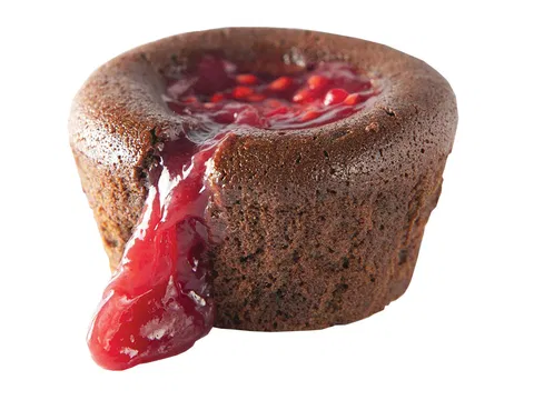 Schokoladensouffle mit Himbeerfüllung "HALAL" 90 g/db