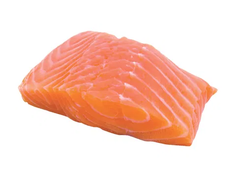 Losos Keta (divý) filety s kožou porciované IQF, 20% glazúra 160-240 g/ks 160-240 g/db