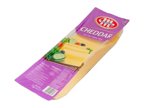Cheddar sajt szeletelt vörös MKV 1 kg/cs