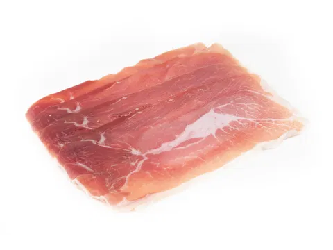Serrano Schinken geschnitten