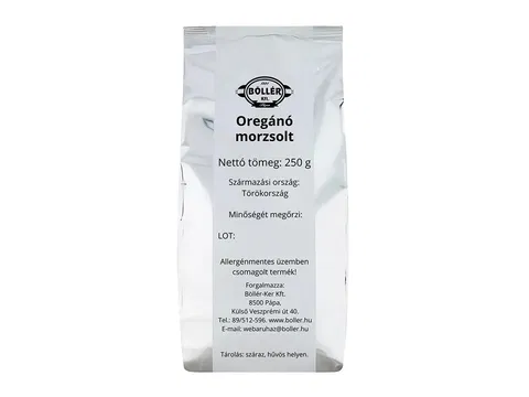 Oregano gerebelt Böllér 250 g/cs