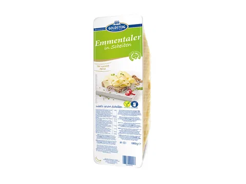 Käse Emmentaler geschnitten Goldsteig