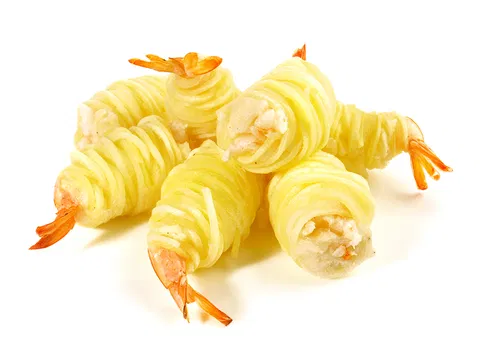 Shrimps in potato nests 25 g/db