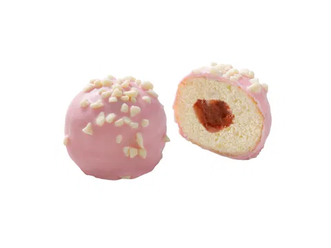 Donut Mini mit Erdbeerfüllung PopDots Europastry "HALAL" 26 g/db
