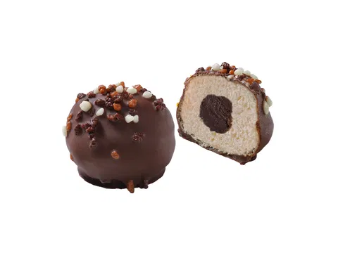 Donut Mini mit Dreifach-Schokolade füllung PopDots Europastry "HALAL" 23 g/db