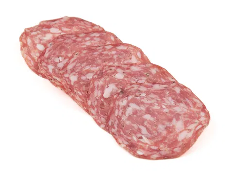 Neapolitan salami, sliced