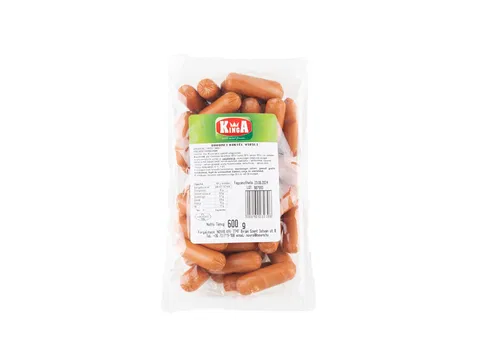 Mini poultry hot dogs  