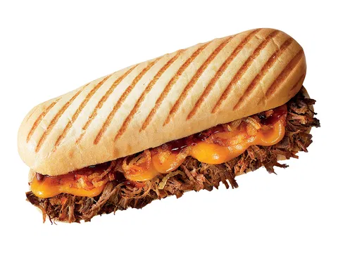 Panini Americana Pulled Beef und Cheddar Café Snack 170 g/db